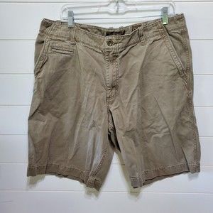 Old Navy mens size 36 olive green khaki 10 inch shorts pockets cargo weight